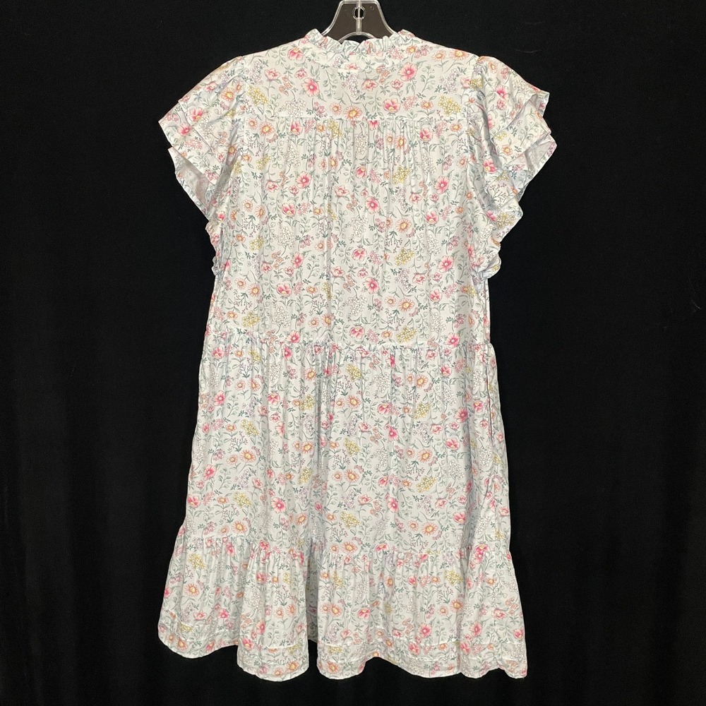 Janie and Jack Womens Dress Matching Moment Floral Flutter Sleeve Tiered Blue L - Picture 7 of 7